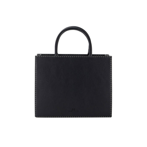 Elisabetta Franchi Borsa a spalla Borsa Donna grande con impunture Nero - Francavilla Moda